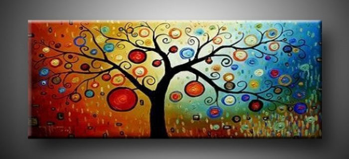 colorful tree drawn on a Cerritos canvas