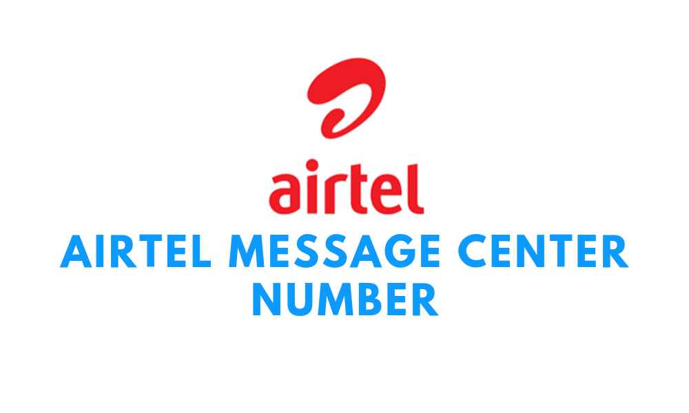 airtel message centre number